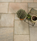 Picture of Classic Autumn Umber Sandstone 18.8 sqm Calibrated Paving Slab Pack