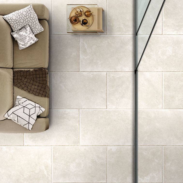 Picture of Charterhouse Bianco Antique Limestone Effect Porcelain Tiles