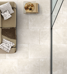Charterhouse Bianco Antique Limestone Effect Indoor Porcelain Tiles - 90 x 60 x 0.9cm