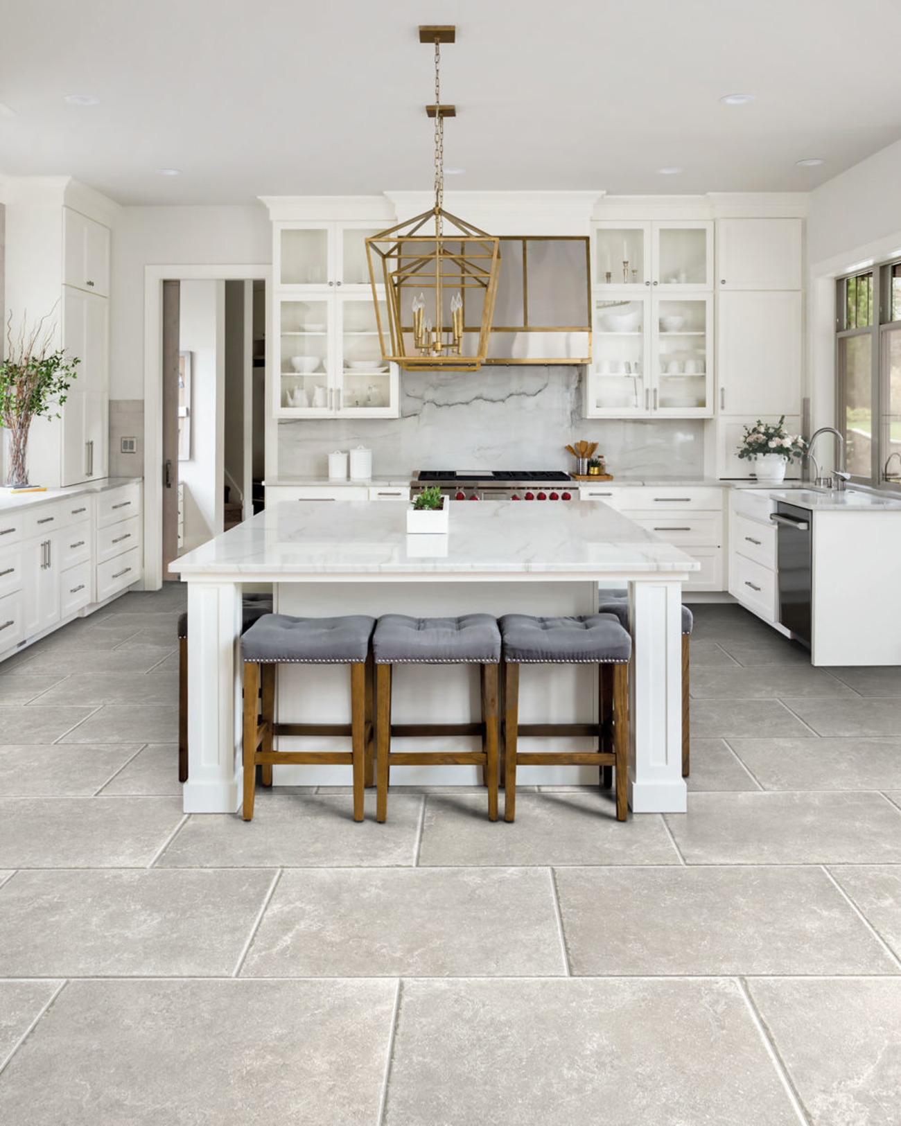 Picture of Charterhouse Grigio Antique Limestone Effect Porcelain Tiles
