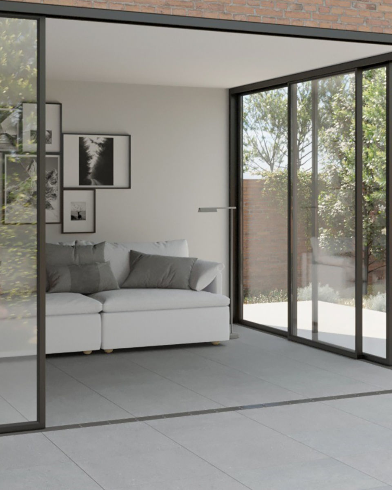 Ashton Grey Stone-Effect Porcelain Tiles