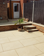 Picture of Martello Beige Outdoor Porcelain Paving Slab Tiles