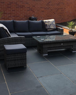 Picture of Midnight Black Limestone 600x900mm Calibrated Paving Slabs