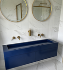 Picture of Timeless White Carrara Polished Marble Effect Porcelain Tiles