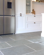 Picture of Taj Grey Limestone Tiles - Tumbled & Brushed