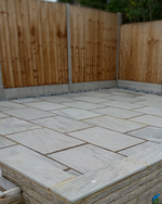 Picture of Classic Silver Grey Natural Sandstone Paving Slabs - 600x900mm