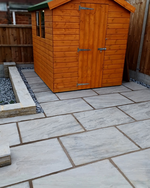 Picture of Classic Silver Grey Natural Sandstone Paving Slabs - 600x900mm
