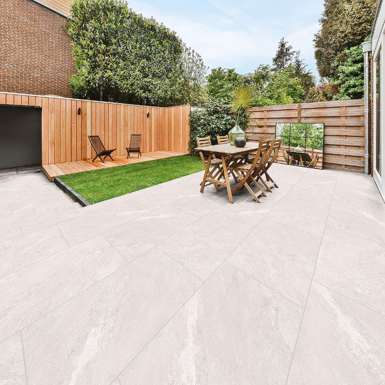 Picture of Landstone White Porcelain Paving Slabs