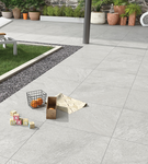 Luxor Silver Porcelain Paving Slabs - 60x60cm