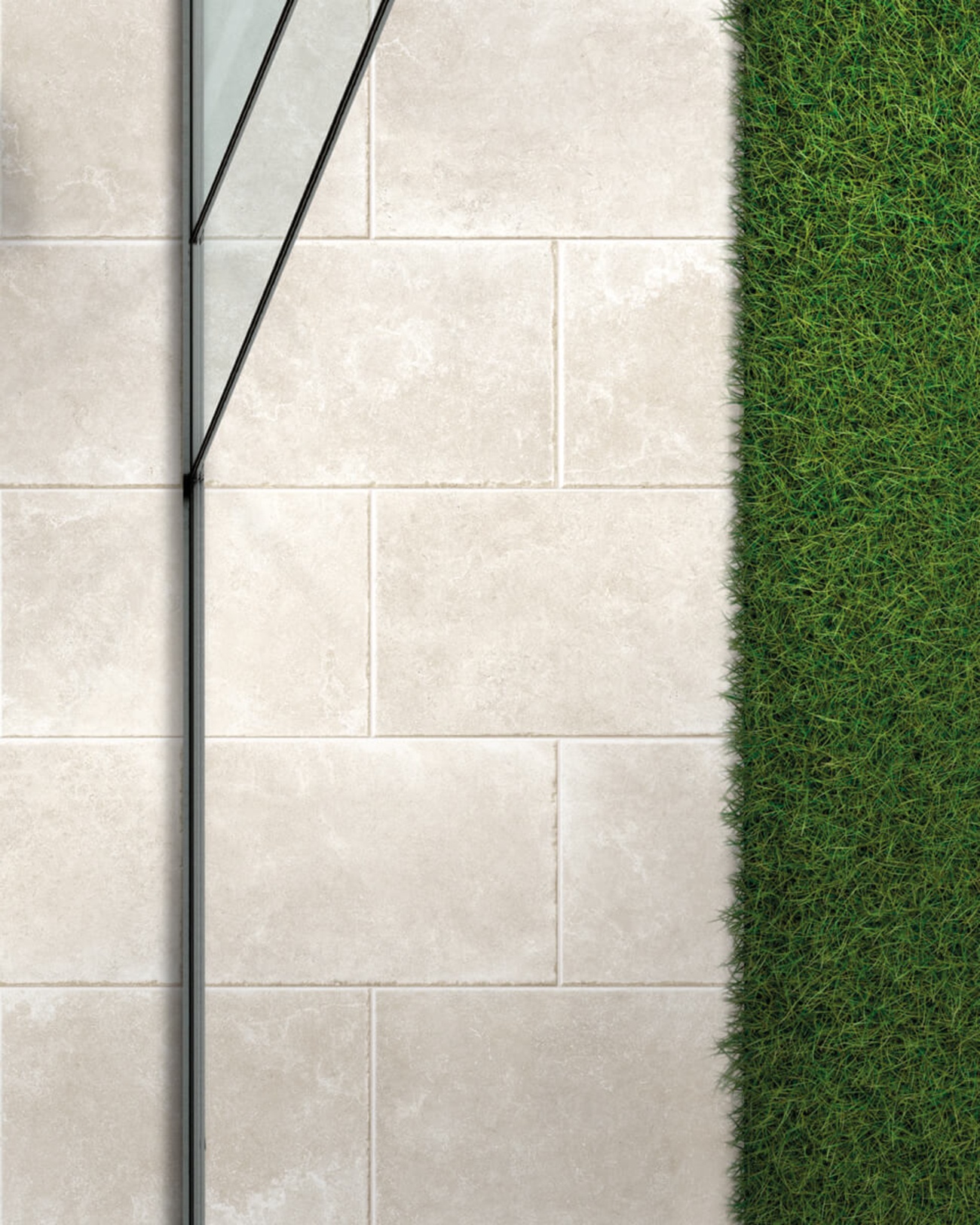 Picture of Charterhouse Bianco Antiqued Outdoor Porcelain Paving Slab Tiles