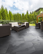 Picture of Mimica Slate Nero Porcelain Paving Slabs
