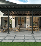 Rock Slate Grigio Outdoor Porcelain Paving Slab Tiles - 90x60x2cm