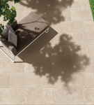 Dijon Beige Antiqued Outdoor Porcelain Paving Slab tiles - 90x60x2cm