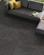 Picture of Luxor Nero Outdoor Porcelain Paving Slab Tiles