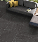 Picture of Luxor Nero Outdoor Porcelain Paving Slab Tiles