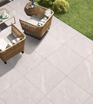 Landstone White Porcelain Paving Slabs 60x60cm