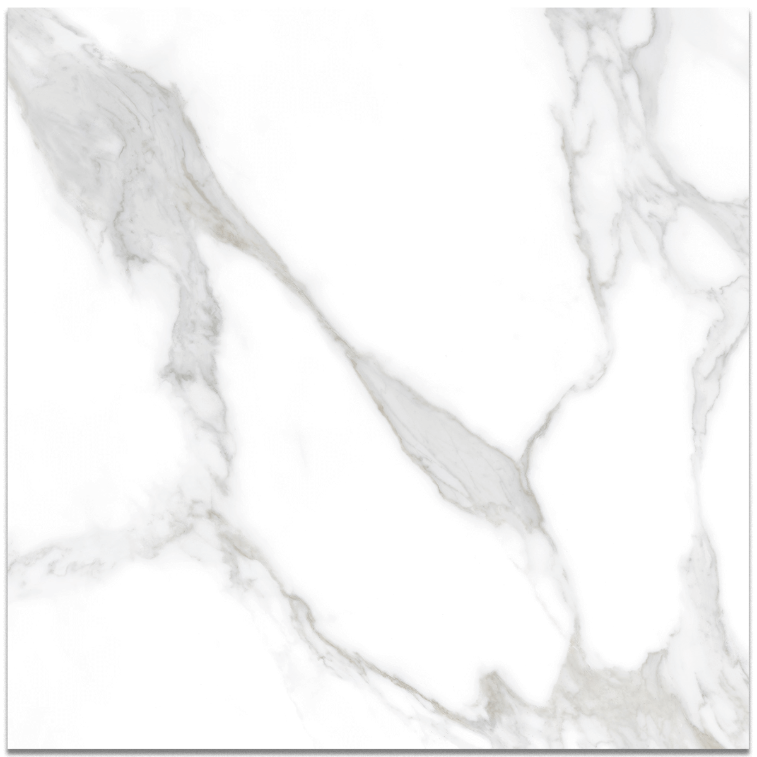 Picture of Carrara Bianco Polished Marble Effect Porcelain Tiles