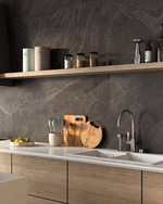 Picture of Brazilian Slate Nero Stone Effect Porcelain Tiles