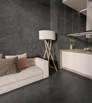 Brazilian Slate Nero stone Effect Porcelain Tiles - 60x120cm