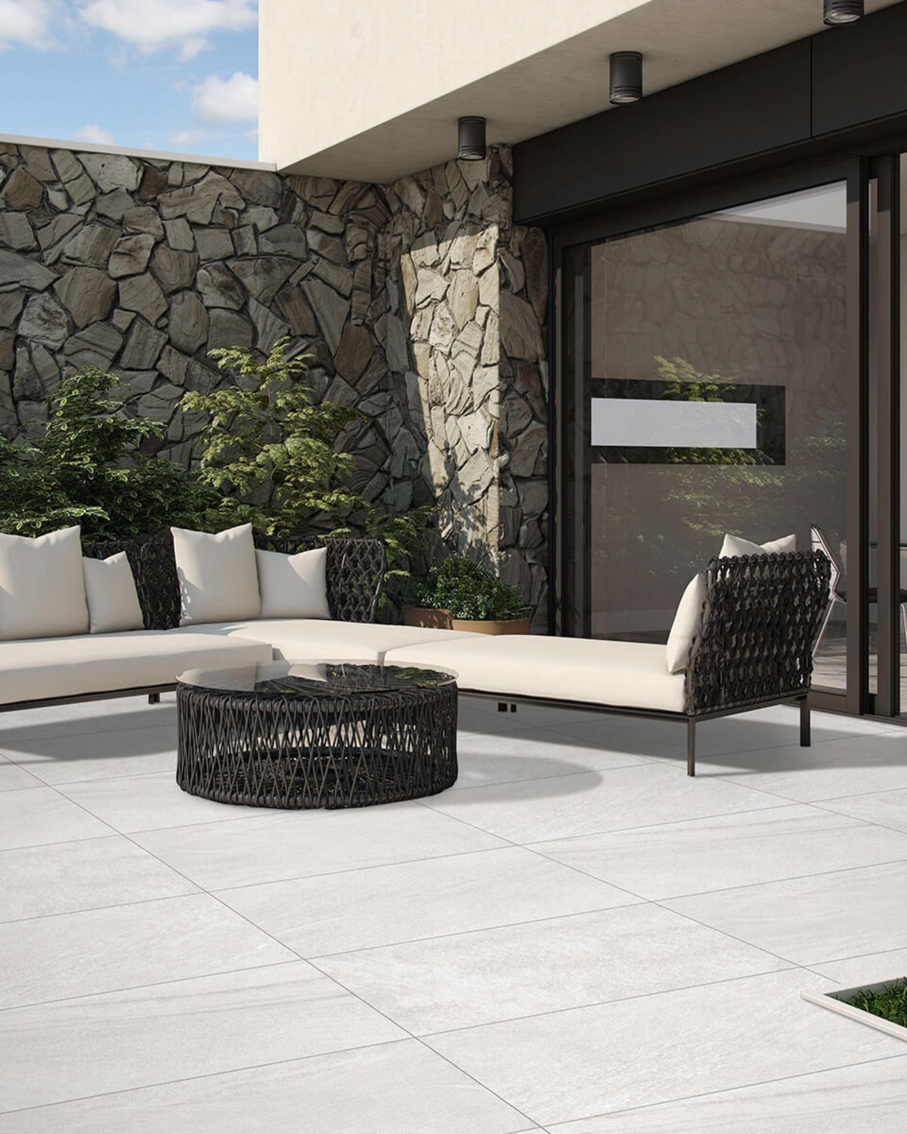 Picture of Dover White Porcelain Paving Slabs