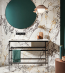 Picture of Sicilian Gold Polished Marble Effect Porcelain Tiles