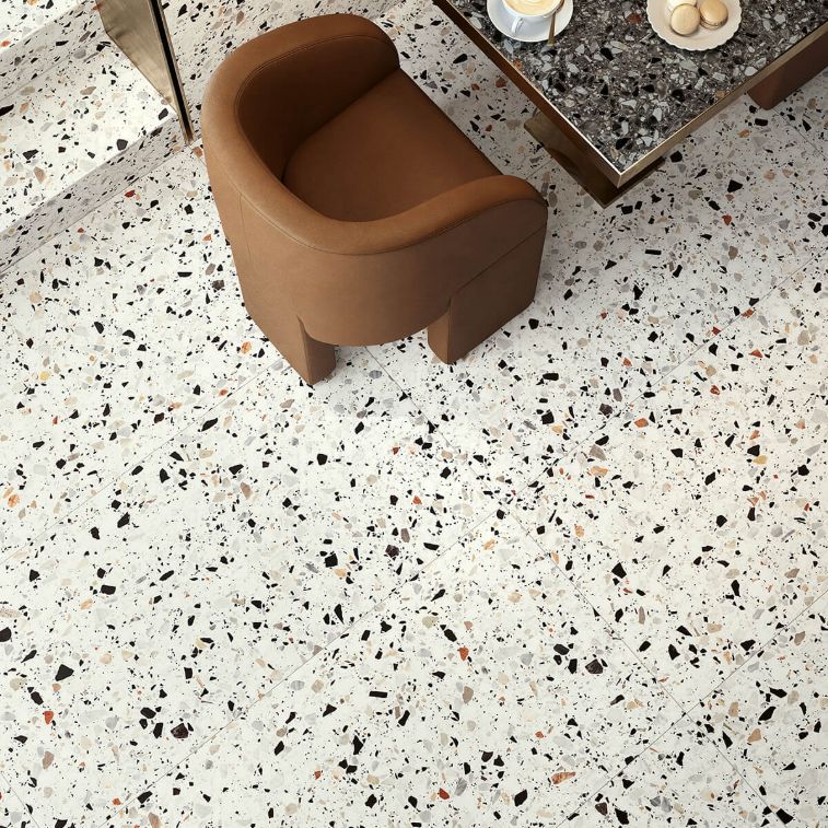 Picture of Venezia Bianco Stone Effect Porcelain Tiles