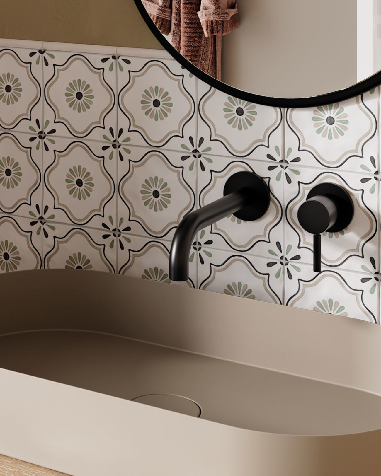 Picture of Wentworth Flower Patterned Tiles