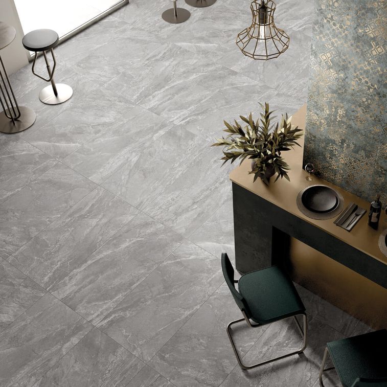 Picture of London Grigio Stone Effect Porcelain Tiles
