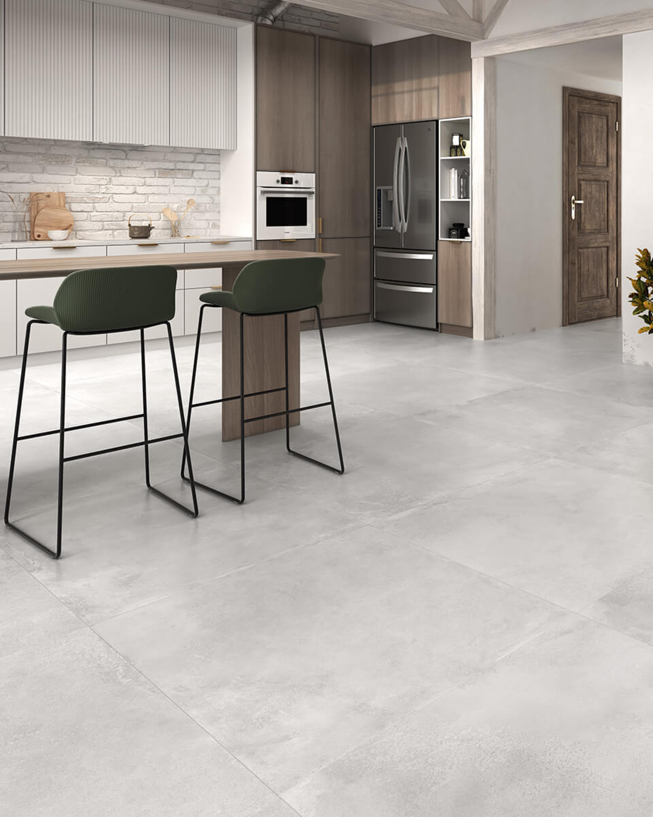 Picture of Concreto Pearl Concrete Effect Porcelain Tiles