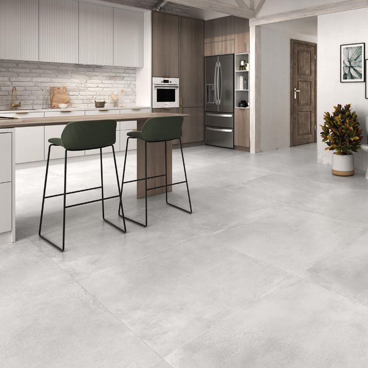Picture of Concreto Pearl Concrete Effect Porcelain Tiles