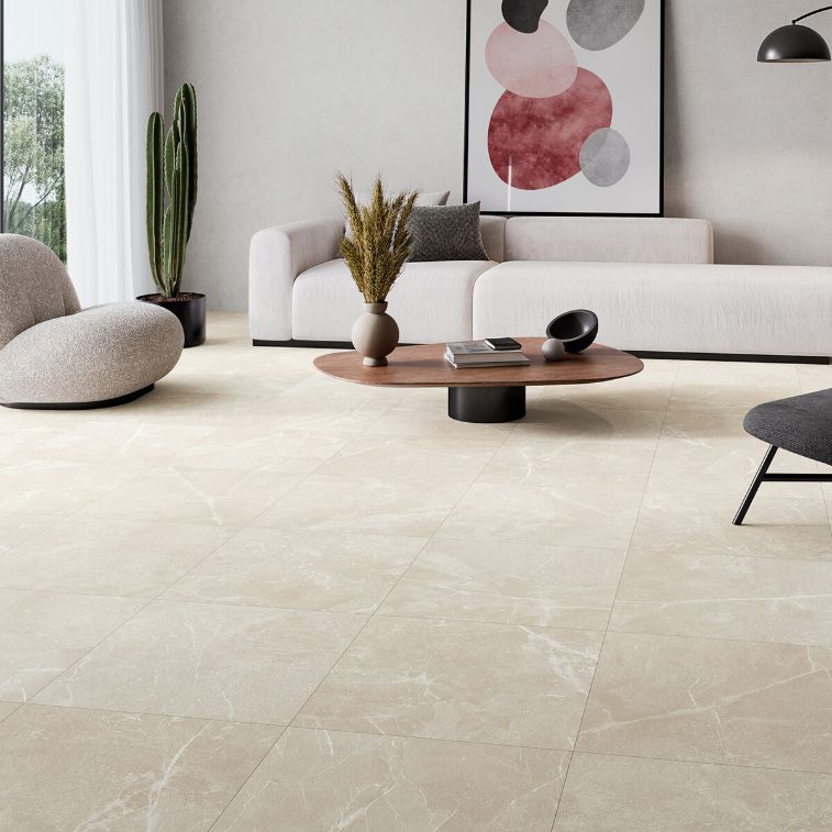 Picture of Horizon Beige Stone Effect Porcelain Tiles