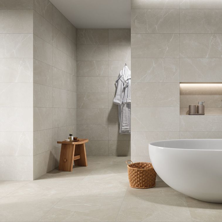 Picture of Horizon Beige Stone Effect Porcelain Tiles