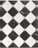 Picture of Pantheon Carrara Checkerboard Patterned Tiles