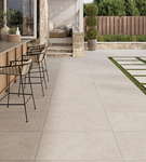 Kensington Beige Antiqued Outdoor Porcelain Paving Slab Tiles - 90x60x2cm