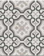 Picture of Noho Silver Victoria Decor Porcelain Paving Slabs