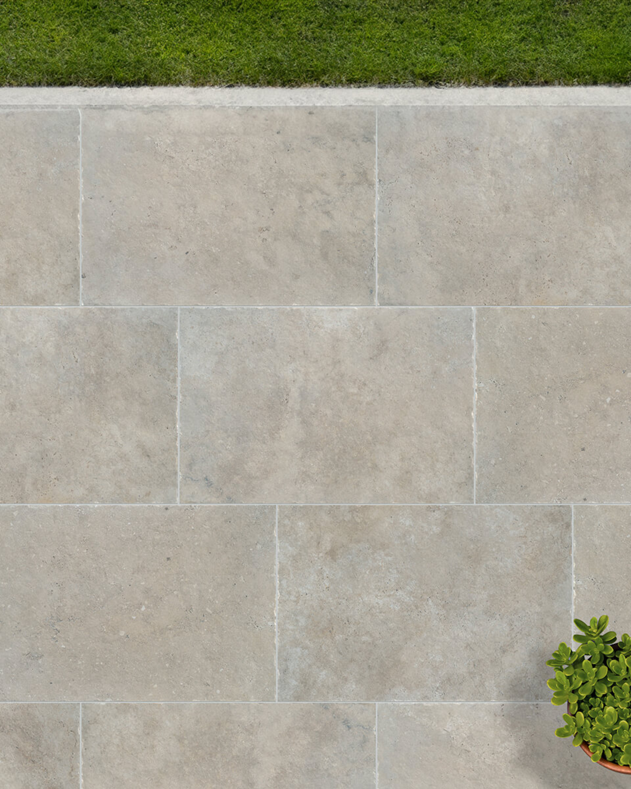 Picture of Hamlet Ash Antiqued Outdoor Porcelain Paving Slab Tiles