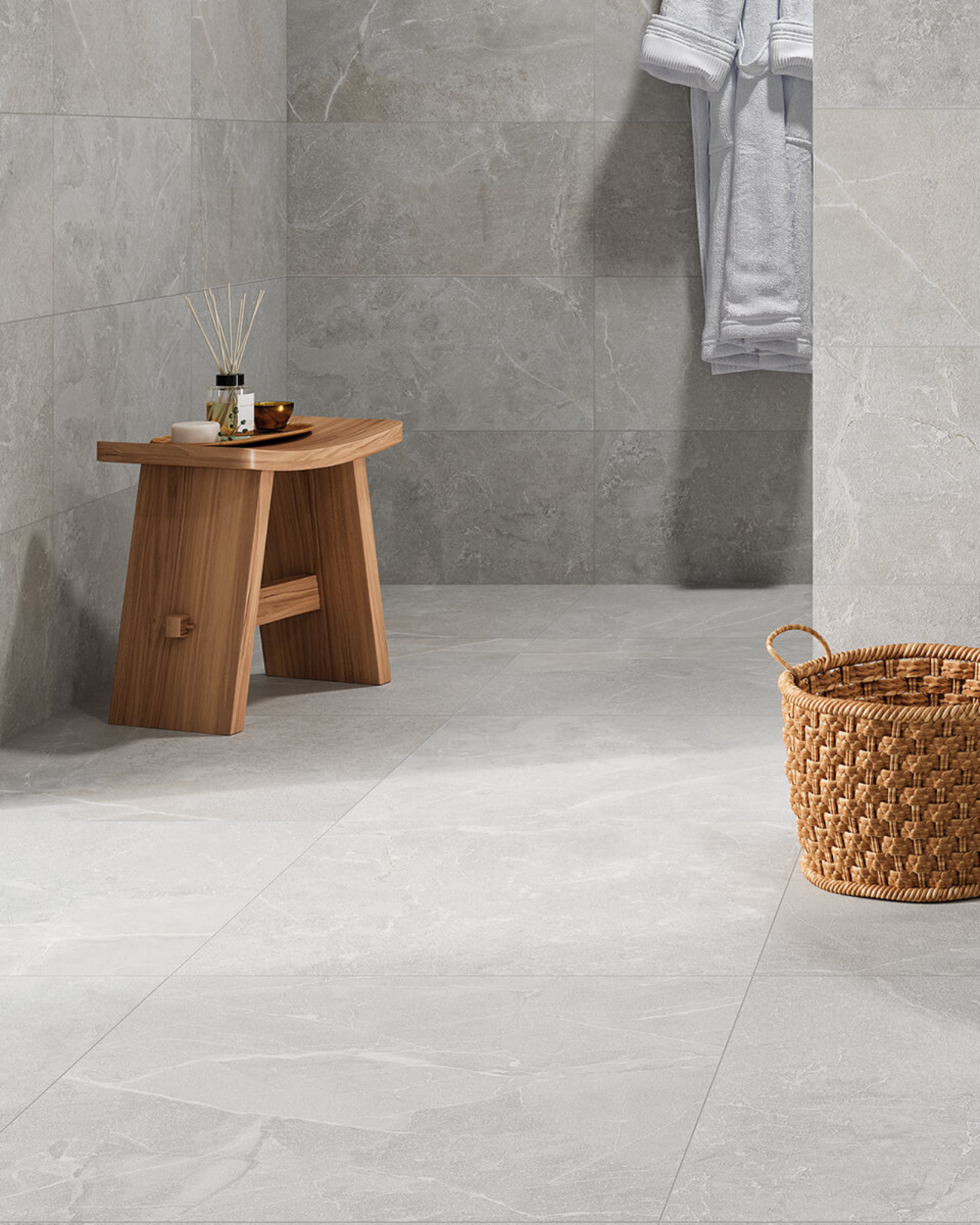 Picture of Horizon Pearl Stone Effect Porcelain Tiles
