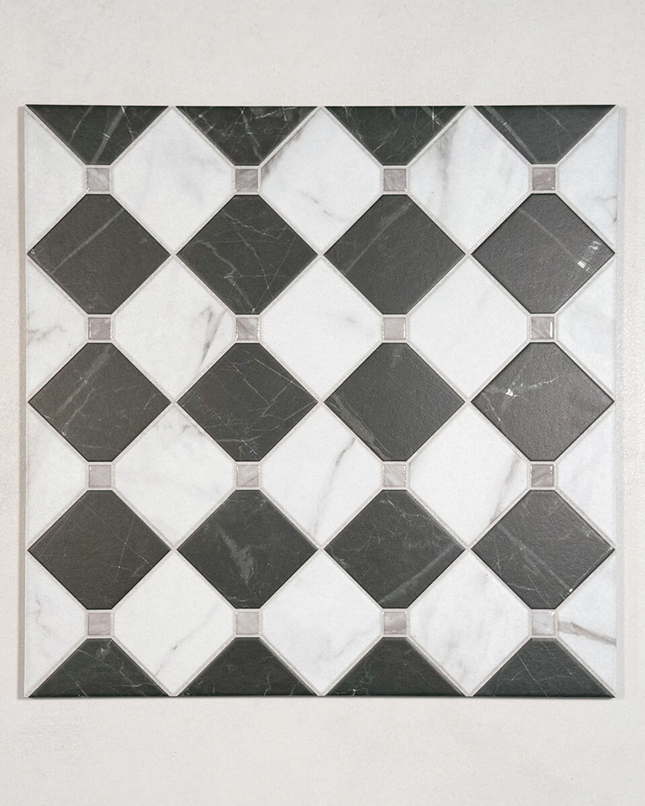 Picture of Pantheon Carrara Checkerboard Patterned Tiles