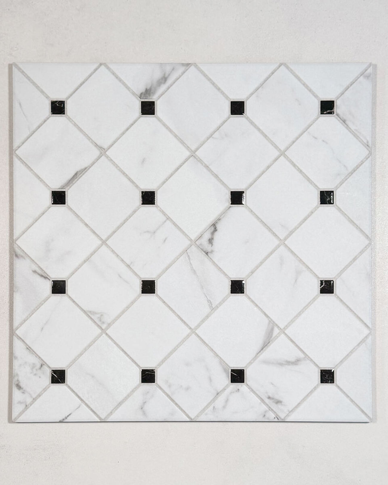 Picture of Pantheon Carrara White Patterned Tiles