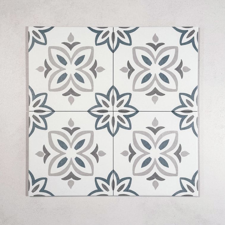 Picture of Flower Azul Patterned Tiles