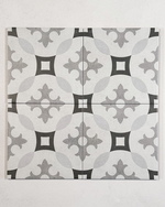 Picture of Victoria Grey Patterned Tiles