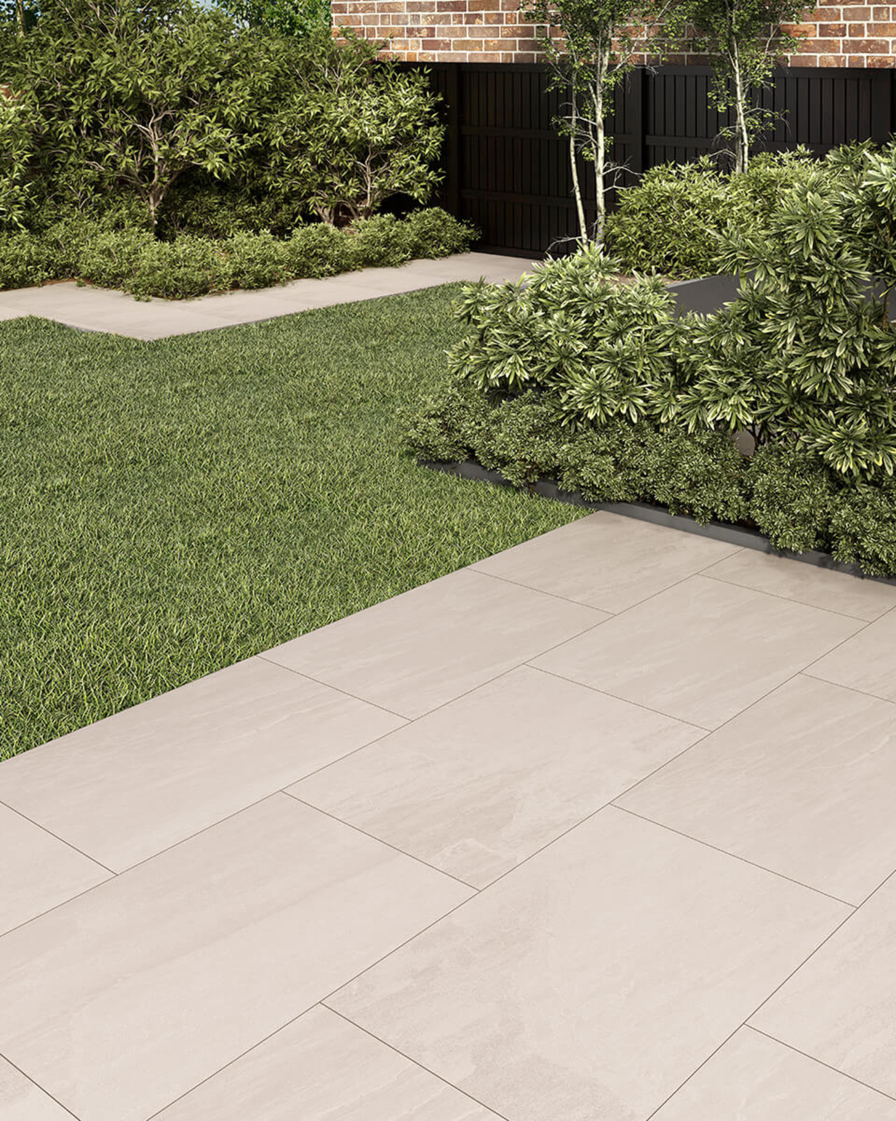 Picture of Flint Bianco Porcelain Paving Slabs