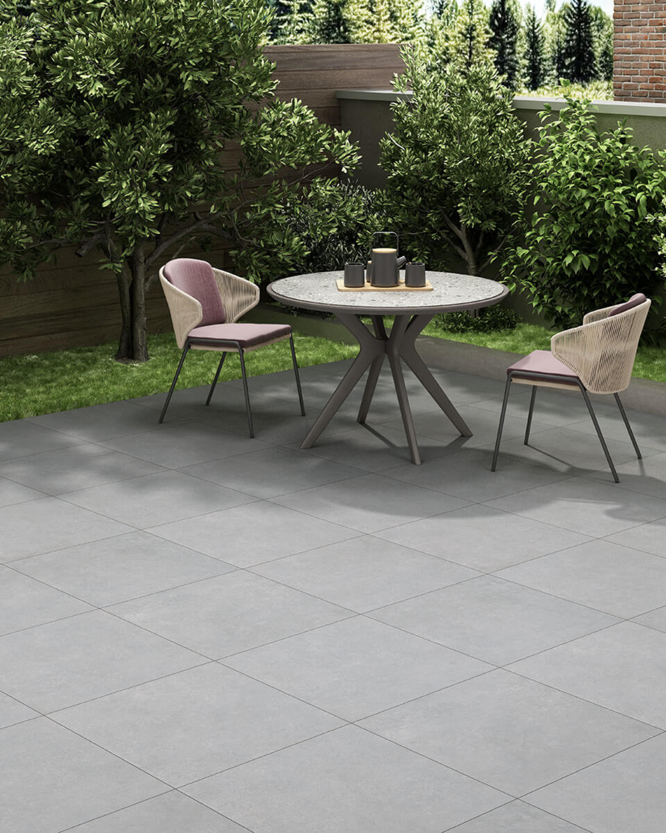Picture of Noho Silver Porcelain Paving Slabs