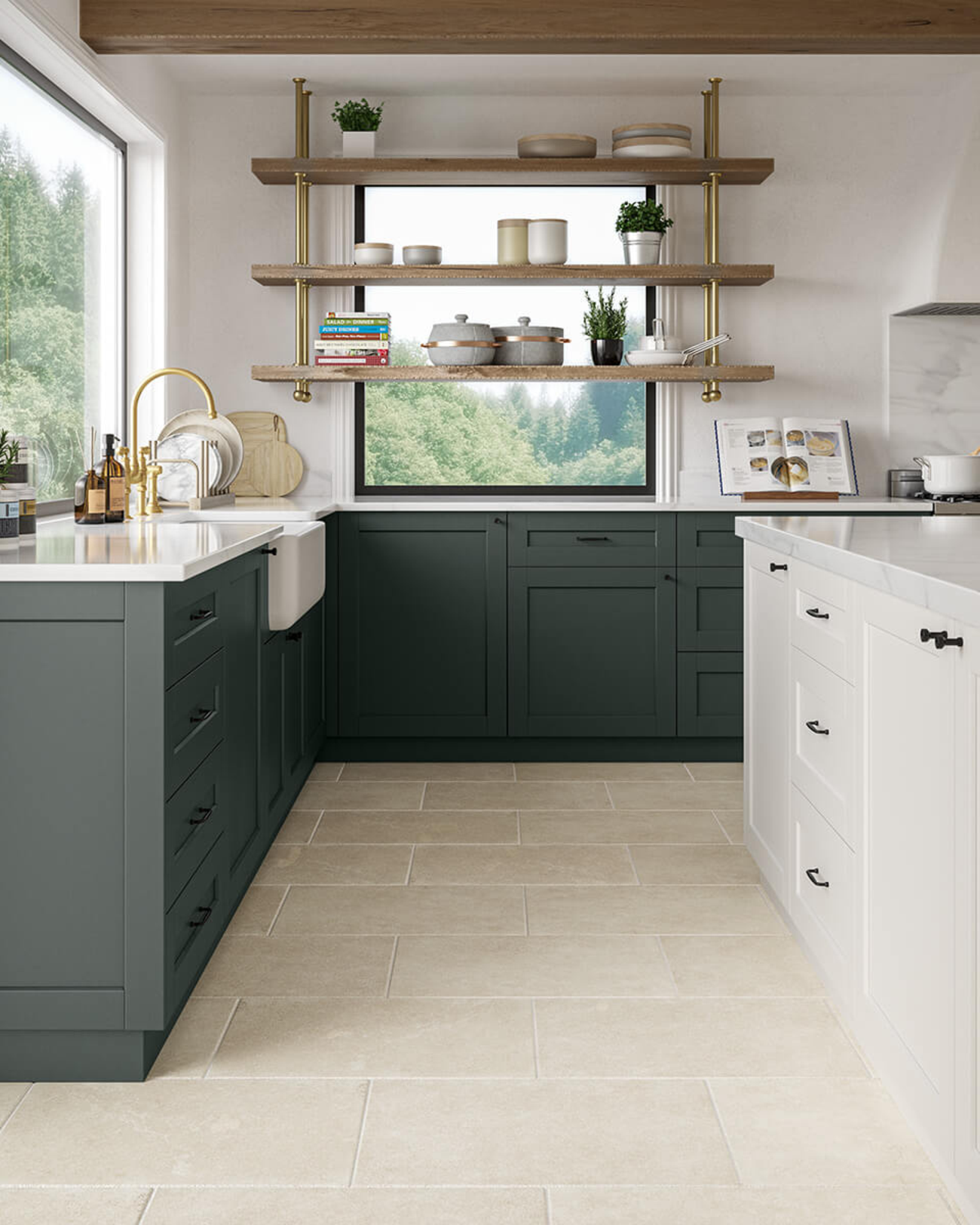Picture of Dorset Bianco Antique Limestone Effect Porcelain Tiles