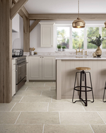 Picture of Limestone Bianco Antique Stone Effect Porcelain Tiles