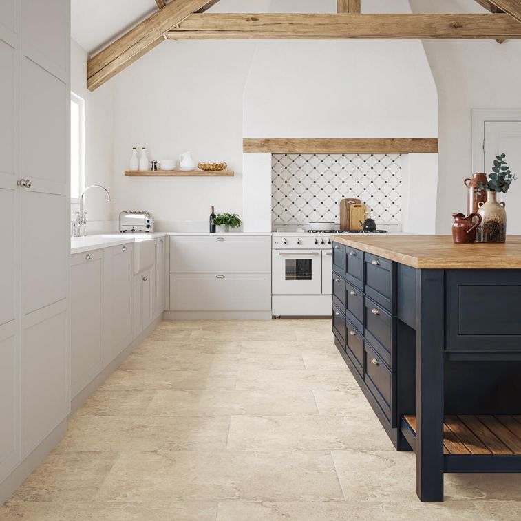 Picture of Devonshire Almond Antique Limestone Effect Porcelain Tiles