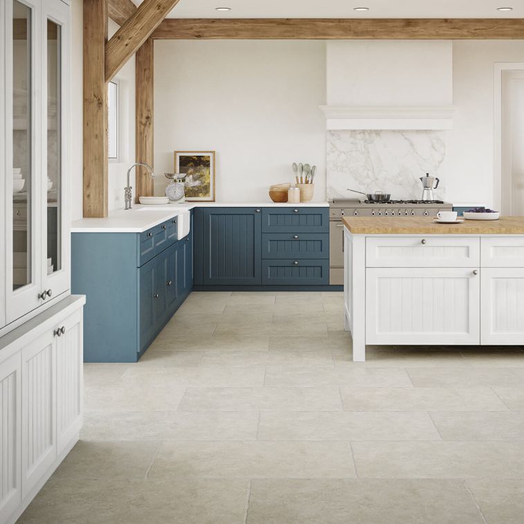 Picture of Montpellier Stone White Antique Limestone Effect Porcelain Tiles