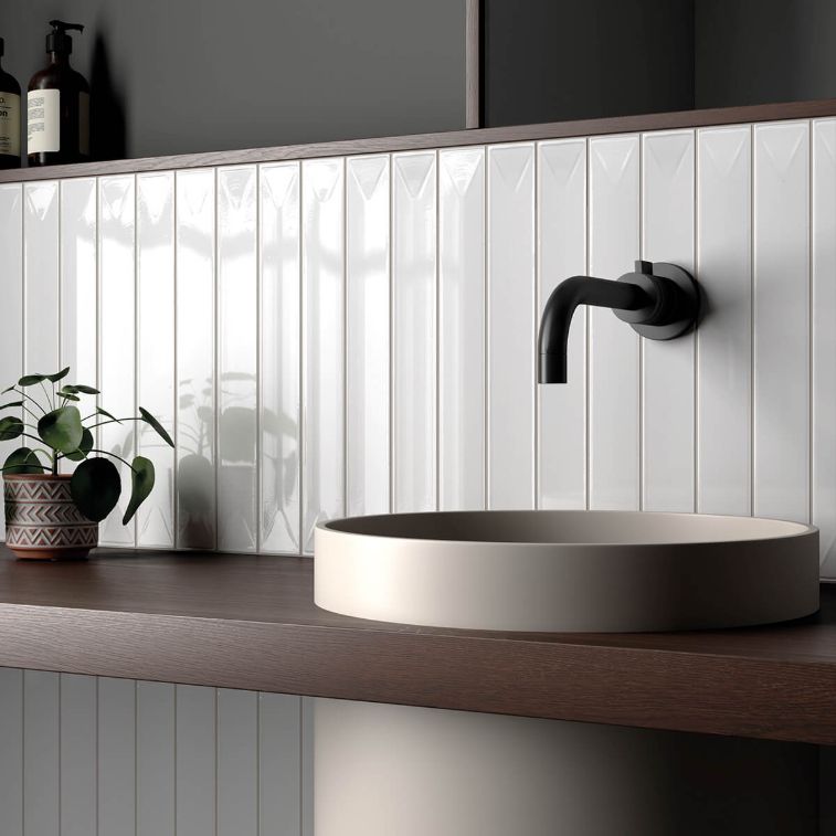 Picture of Axis Chalk Gloss Decor Metro Tiles