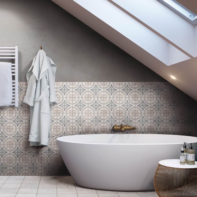 Picture of Byblos White Patterned Tiles