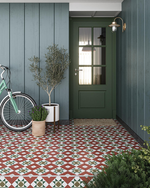 Picture of Marlow Red Patterned Tiles